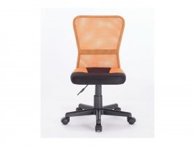 Кресло компактное BRABIX "Smart MG-313", без подлокотников, комбинированное, черное/оранжевое в Новосибирске - mebel-nsk.com | фото 7