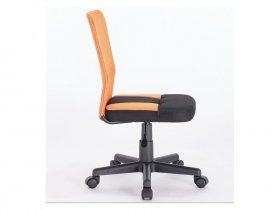 Кресло компактное BRABIX "Smart MG-313", без подлокотников, комбинированное, черное/оранжевое в Новосибирске - mebel-nsk.com | фото 8