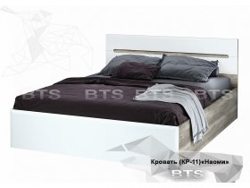 Кровать двуспальная 1,6 м  "Наоми" КР-11 в Новосибирске - mebel-nsk.com | фото