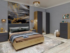 Кровать двуспальная 1,6м с под. мех. "Шерлок" Кр122.0.160 в Новосибирске - mebel-nsk.com | фото 4