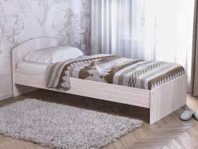 Кровать односпальная 80 с низкой спинкой (ясень шимо светлый) в Новосибирске - mebel-nsk.com | фото