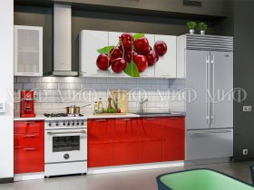 Кухонный гарнитур "Вишня" в Новосибирске - mebel-nsk.com | фото 1
