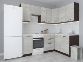 Модульная угловая кухня 1,4м*2,1м "Лада" (пикард) в Новосибирске - mebel-nsk.com | фото 1