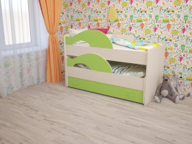 Кровать детская двухуровневая "Радуга" 80*160 в Новосибирске - mebel-nsk.com | фото 2