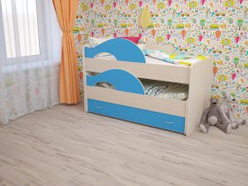 Кровать детская двухуровневая "Радуга" 80*160 в Новосибирске - mebel-nsk.com | фото 5