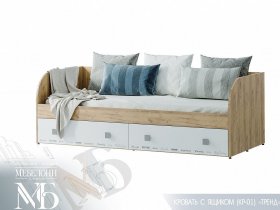 Кровать с ящиками "Тренд" КР-01 в Новосибирске - mebel-nsk.com | фото