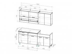 Кухонный гарнитур 2,0м "Босфор" в Новосибирске - mebel-nsk.com | фото 3