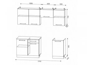 Кухонный гарнитур "Гранд" (белый) в Новосибирске - mebel-nsk.com | фото 2