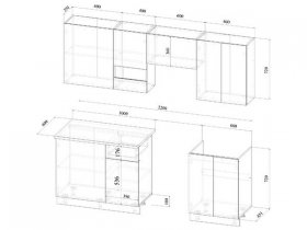 Кухонный гарнитур Кг006.0_220 в Новосибирске - mebel-nsk.com | фото 4