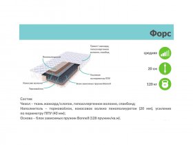 Матрас "Форс" (жаккард) в Новосибирске - mebel-nsk.com | фото 2