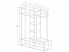 Прихожая "Луиза" в Новосибирске - mebel-nsk.com | фото 3