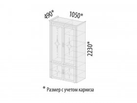 Шкаф для одежды многофункциональный с колоннами "Венеция" 32.22 в Новосибирске - mebel-nsk.com | фото 3