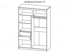 Шкаф-купе "Альянс-15" №2 в Новосибирске - mebel-nsk.com | фото 2