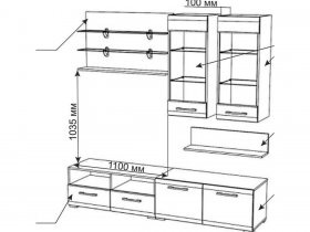 Стенка "Ненси-3" в Новосибирске - mebel-nsk.com | фото 3