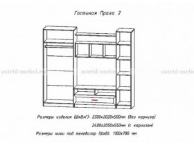 Стенка "Прага-2" ПРГ.02 в Новосибирске - mebel-nsk.com | фото 2