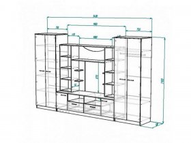 Стенка "Премьер" (анкор светлый) в Новосибирске - mebel-nsk.com | фото 5