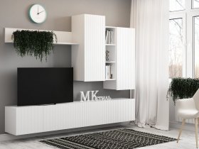 Стенка "Сканди" (белый) в Новосибирске - mebel-nsk.com | фото