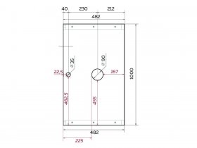 Тумба GRUNGE LOFT 100П 1в.я Бетон светлый в Новосибирске - mebel-nsk.com | фото 5