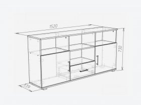 Тумба под ТВ "ТВ-04" в Новосибирске - mebel-nsk.com | фото 2