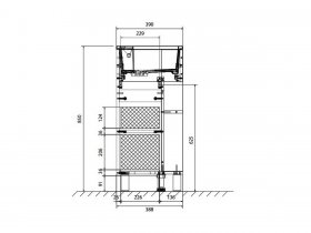 Тумба с раковиной Lira 40Н 1д. Дуб Сонома (правая/левая) в Новосибирске - mebel-nsk.com | фото 8